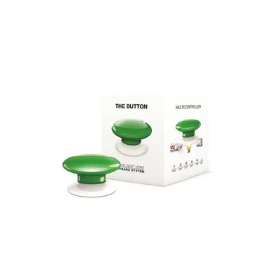 Zdjęcie produktu dla Fibaro The Button, Bezprzewodowy, Alarm, Zielony, 50 m, 868.4/869.8 MHz, 1 szt.