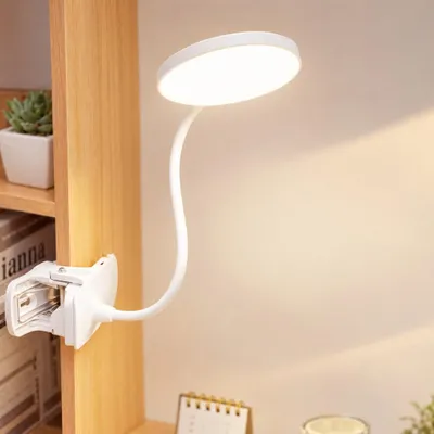 Immagine prodotto di Lampada da tavolo a LED con connettore, lampada da lettura flessibile, colore bianco