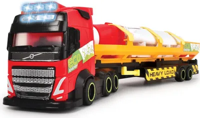 Immagine prodotto di Dickie Toys, Volvo FH16 trasportatore pesante per turbine eoliche modello 1/14, rosso