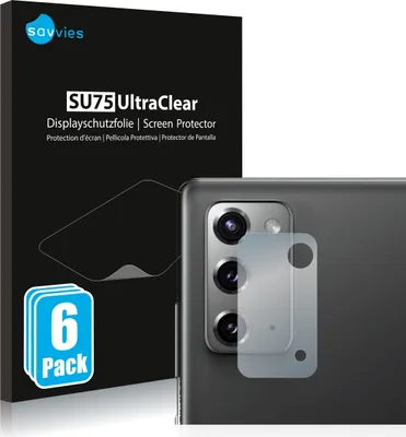 Produktbild von 6x Für Samsung Galaxy Note 20 5G (NUR Kameraschutz) Schutzfolie Savvies Displayschutz Display Schutz Folie Klar Transparent