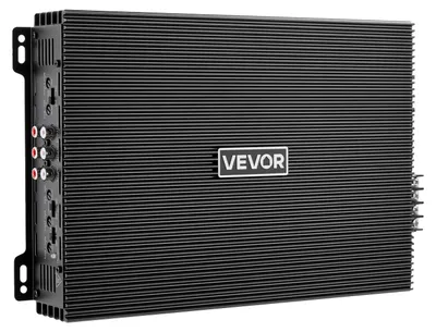 Zdjęcie produktu dla Wzmacniacz samochodowy VEVOR 4-kanałowy, stopień końcowy klasy AB z możliwością mostkowania, maks. 4 x 200 W przy 4 omach / 4 x 400 W przy 2 omach, wzmacniacz o dużej mocy do SUV-ów, pickupów, samochodów terenowych, wielokanałowy wzmacniacz audio
