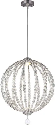 Produktbild von Elstead Oberlin LED Hängeleuchte 2-fach 55cm Satiniertes Nickel