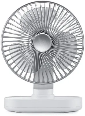 Image de Ventilateur portable rechargeable - Petit ventilateur de bureau portable et silencieux - 4 vitesses - Puissant débit d'air - Idéal pour la maison, la cuisine et la chambre à coucher