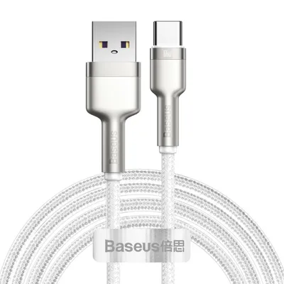 Obrázok produktu pre Nabíjací kábel Baseus Cafule USB na USB-C, 66 W, 2 m - biely