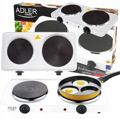 Produktbild von Elektrischer Doppelkochplattenkocher 2500W Platten 1500W/1000W Stufenlose