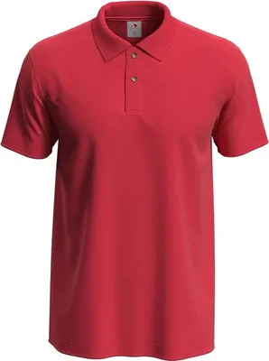 Zdjęcie produktu dla Koszulka polo męska, krótki rękaw - Stedman POLO - scarlet red - rozmiar S
