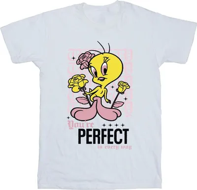 Zdjęcie produktu dla Looney Tunes - Koszulka "You're Perfect" dla dziewczynek BI54079 (116) (Biały)