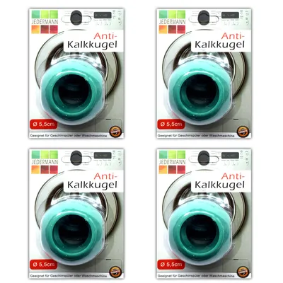 Produktbild von 4er Set Antikalk Waschkugel Ø 5,5 cm Antikalkkugel Ball Waschball Reinigungsball