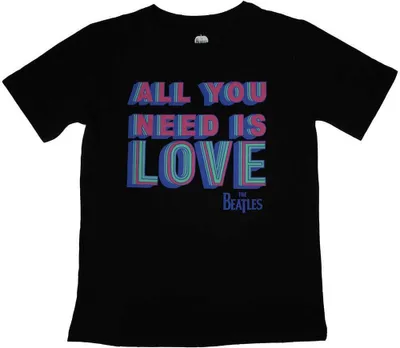 Produktbild von The Beatles - "All You Need Is Love" T-Shirt für Damen RO10320 (M) (Schwarz)