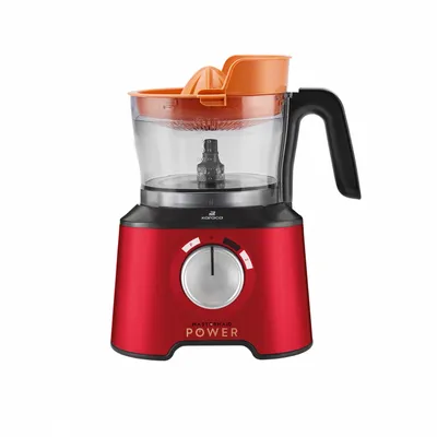 Zdjęcie produktu dla Robot kuchenny Karaca Mastermaid Power Max 11 w 1, kolor imperialny czerwony, moc 2500 W, pojemność, siekanie, miksowanie, mielenie, tarcie, krojenie