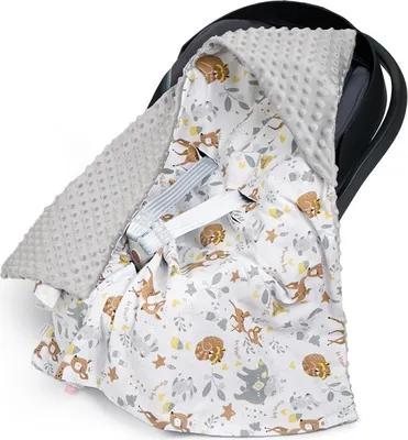 Obrázok produktu pre Deka na autosedačku jeleň sivá