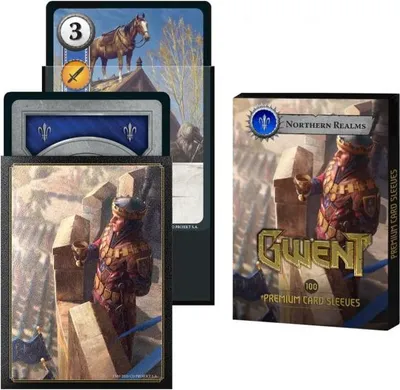 Produktbild von Gwent-Kartenschützer – Set mit 100 offiziellen Kartenschützern