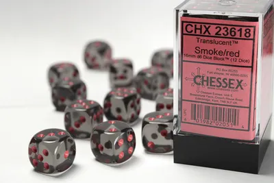 Produktbild von Asmodee 23618, Würfelsatz, Schwarz, Rot, Unisex, Deutschland, 16 mm, 16 mm