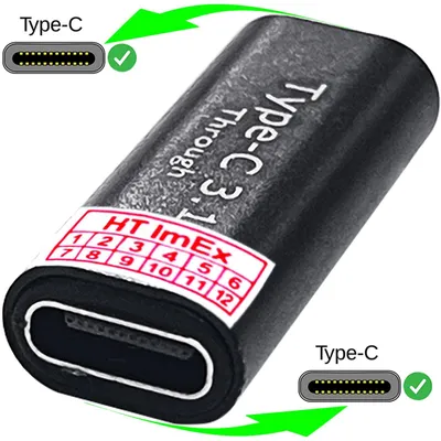 Produktbild von 1 x USB 3.1 Type C Female to Female Coupler Extension Connector Adapter