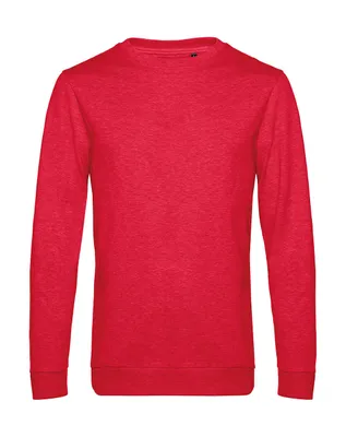 Produktbild von B&C Uni Sweatshirt Pullover French Terry Shirt Pulli Rundhals Sweat, Größe:3XL, Farbe:Heather Red
