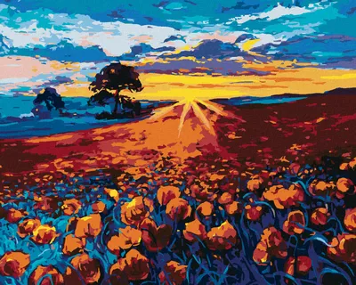 Produktbild von Zuty - Malen nach Zahlen - MOHNBLUMEN, 40x50 cm, mit Keilrahmen (bereits gespannt)
