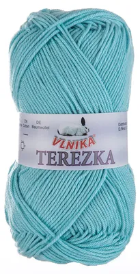 Strickgarn TEREZKA 100% Baumwolle, hellblau