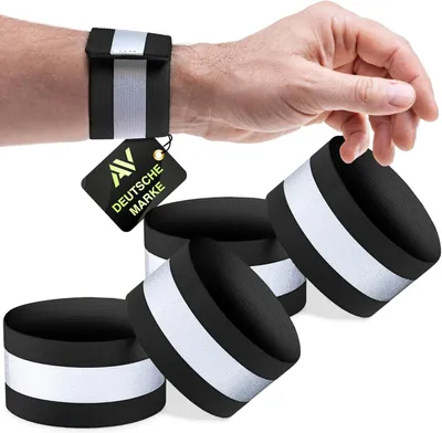 Productafbeelding van Reflecterende armband - Elastisch - Zwart