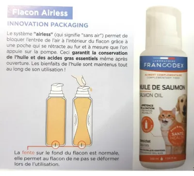 Productafbeelding van Francodex zalmolie, 200 ml
