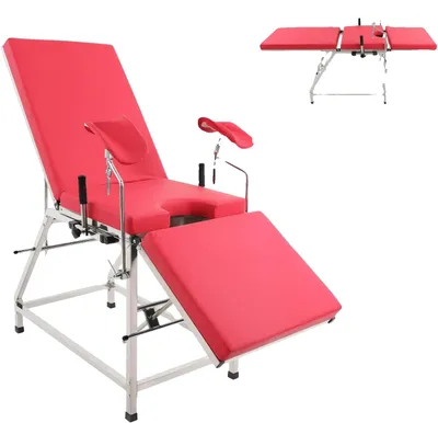 Obrázek produktu pro Gynekologická křeslo, ergonomický design, vysoká nosnost, červená, červená