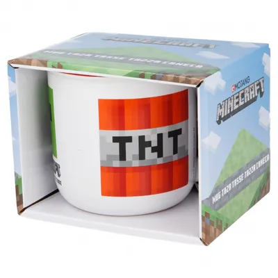 Produktbild von Keramikbecher 400ml MINECRAFT Creeper tnt