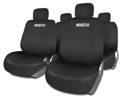 Obrázek produktu pro Sparco Univerzální sada SPS402 Kompletní potahy autosedaček černé 3 mm