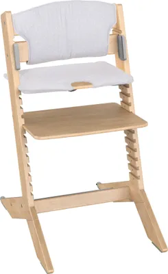 Produktbild von GEUTHER NALA Hochstuhl inkl. Sitzkissen Natur | Mitwachsend ab Geburt | Holz (Gummibaum) | Werkzeuglos | DIN EN 14988:2017 | Bis 90 kg