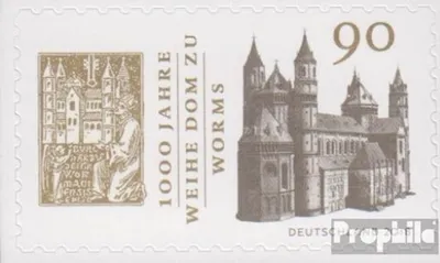 Produktbild von Briefmarken BRD (BR.Deutschland) 2018 Mi 3398 (kompl.Ausg.) selbstklebende Ausgabe postfrisch Dom zu Worms