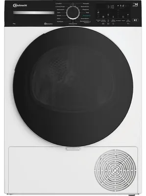 Produktbild von Bauknecht BT 87A WB, Freistehend, Frontlader, Wärmepumpe, Weiß, Drehregler, Berührung, Rechts
