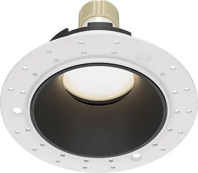 Image de Plafonnier encastrable Maytoni GU10, aluminium, rond, blanc, dimmable, IP20, 10 W