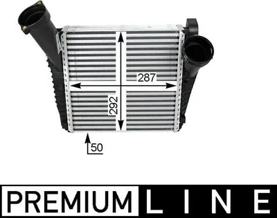 Produktbild von MAHLE CI 77 000P Ladeluftkühler LLK für VW Touareg (7LA, 7L6, 7L7) Turbo Intercooler