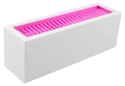 Image de Boîte de rangement en silicone pour produits cosmétiques - Trousse de rangement pour rouges à lèvres et maquillage (blanc, rose, rouge)