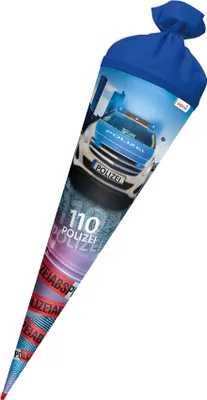 Productafbeelding van ROTH 677447 ROTH Schultüte "Polizei 110", rund, 700 mm, mit Effekt