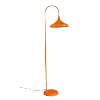Produktbild von Moderne und Dekorative Metall Stehlampe in Orange mit E27-Fassung