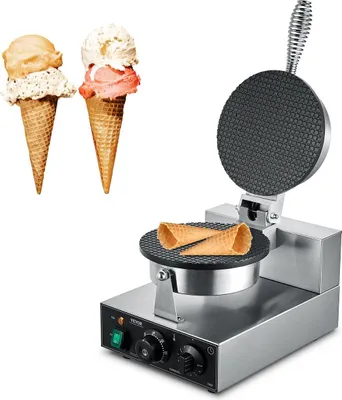 Image de Machine électrique à cornets de glace Cornets gaufrés commerciaux Rouleaux aux œufs 1230 W