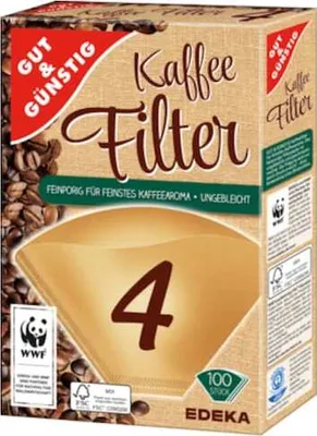 Produktbild von Kaffeefilter für Kaffeemaschinen, Größe 4, 100 Stück