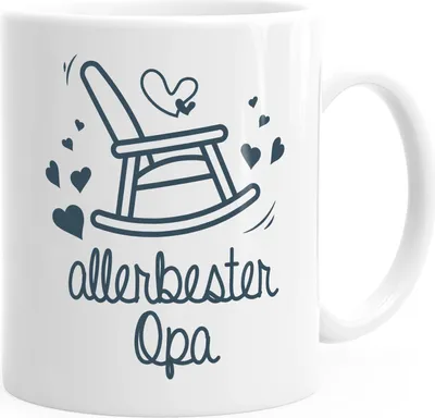 Produktbild von Kaffee-Tasse Allerbester Opa Geschenk-Tasse für Großvater Teetasse MoonWorks® weiß unisize