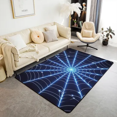 Zdjęcie produktu dla Geometryczny dywan dla dzieci, kolor niebieski, wymiary 100x150 cm