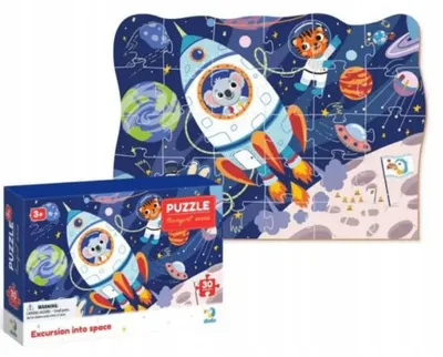 Produktbild von Dodo Kinder Puzzle 30 Teile Wyprawa in den Kosmos