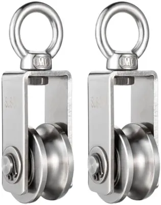 Produktbild von PolkaHome® Fitness-Katrolset – Edelstahl-Kabelrolle mit Doppellagerung – max. Belastung 250 kg