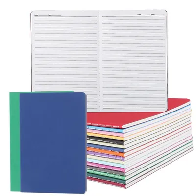 Zdjęcie produktu dla Notatnik A5, w linie, 16 sztuk, papier 80g/m², 16 kolorów, wymiary 21x14 cm