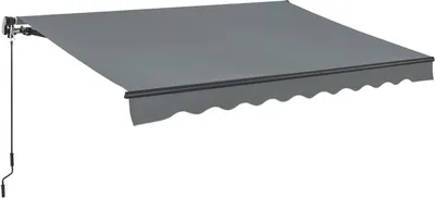 Obrázek produktu pro Markýza 300494, s výklopným ramenem, s klikou, na terasu a balkon - včetně držáku, 250 x 200 cm