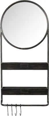 Obrázek produktu pro Zrcadlo Clayre & Eef 38x89 cm Černá litina