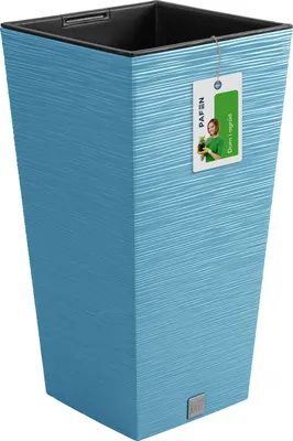 Produktbild von nabbi Hoher Kunststoff-Pflanzkübel DFSH400 39,5 cm - blau