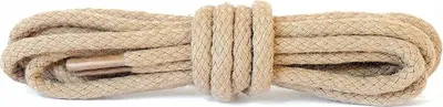 Obrázek produktu pro Odolné bavlněné kulaté tkaničky 75 cm Kaps - béžová