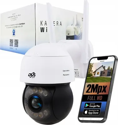 Produktbild von WLAN-Schwenkkamera FullHD 4X Zoom 2Mpx Mit Bewegungserkennung Und Nacht-IR-LED