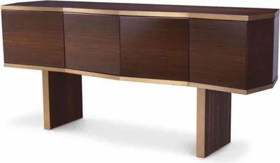 Produktbild von Casa Padrino Luxus Sideboard Braun / Messing 180,5 cm - Luxus Hotel Möbel
