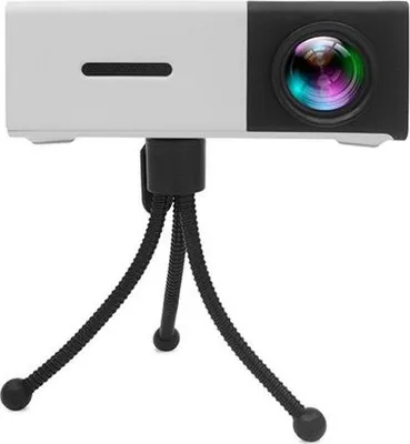 Produktbild von Mini-LED-Projektor mit HD-Beleuchtung, batteriebetrieben, für Heimkino und Mobiltelefone, US-Stecker