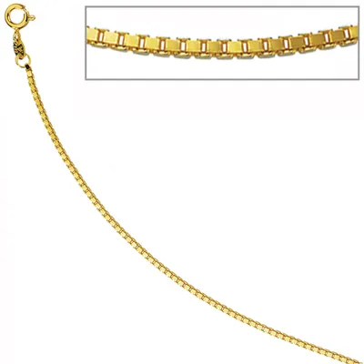 Produktbild von JOBO Venezianerkette 333 Gelbgold 1,5 mm 45 cm Gold Kette Halskette Federring