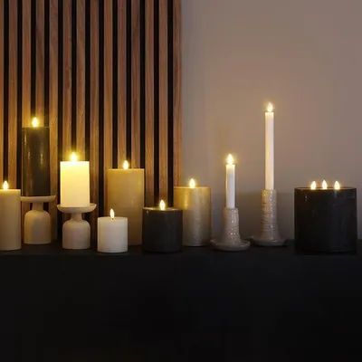 Image de Countryfield LED Bougies bâton blanches 15cm 2 pièces - éclairage d'ambiance